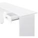 Escrivaninha Mesa Para Escritório em L Cannes Branco