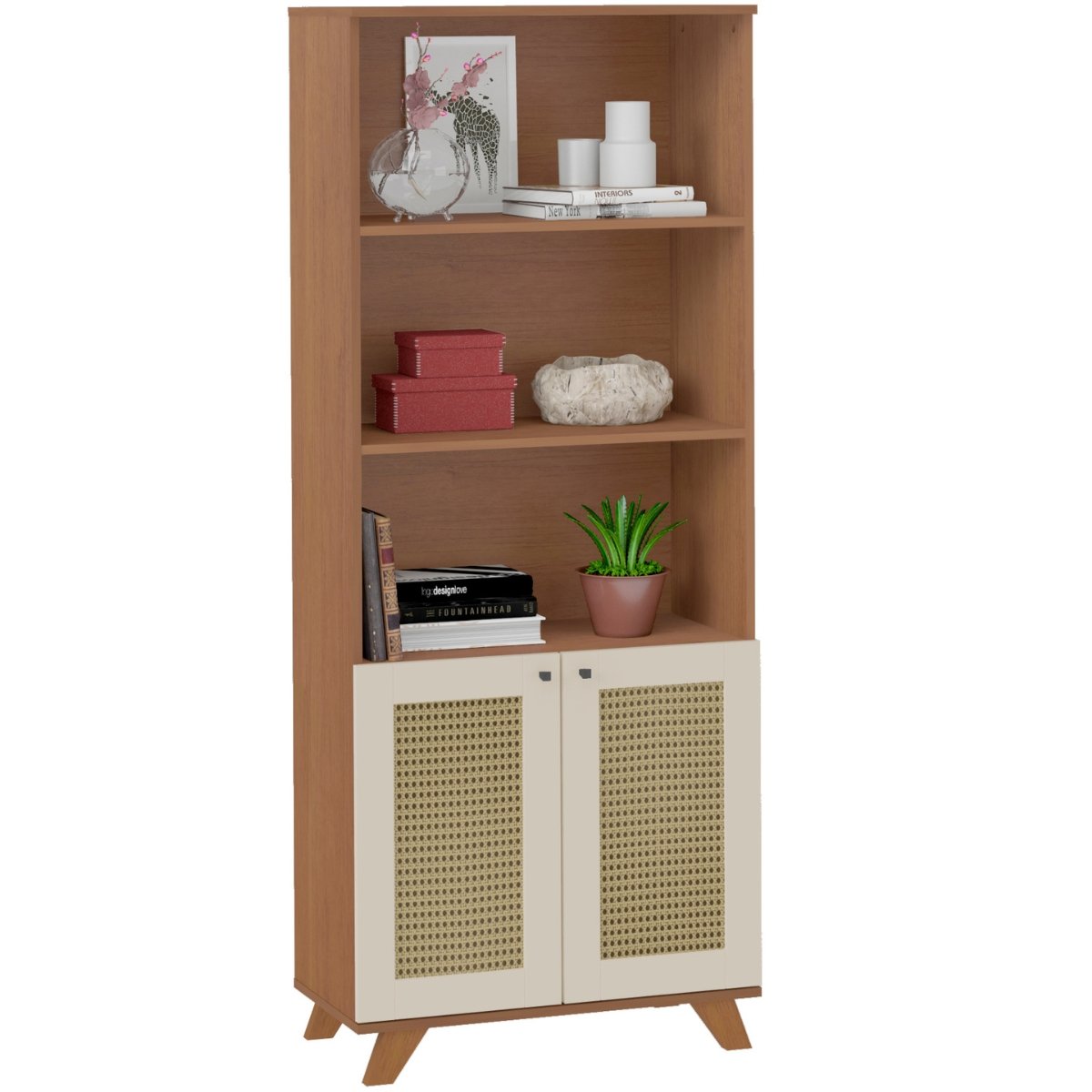 Estante Artely Trama Cinamomo/Off White