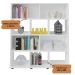 Estante Book - Organizadora de Livros e Decoração Branco