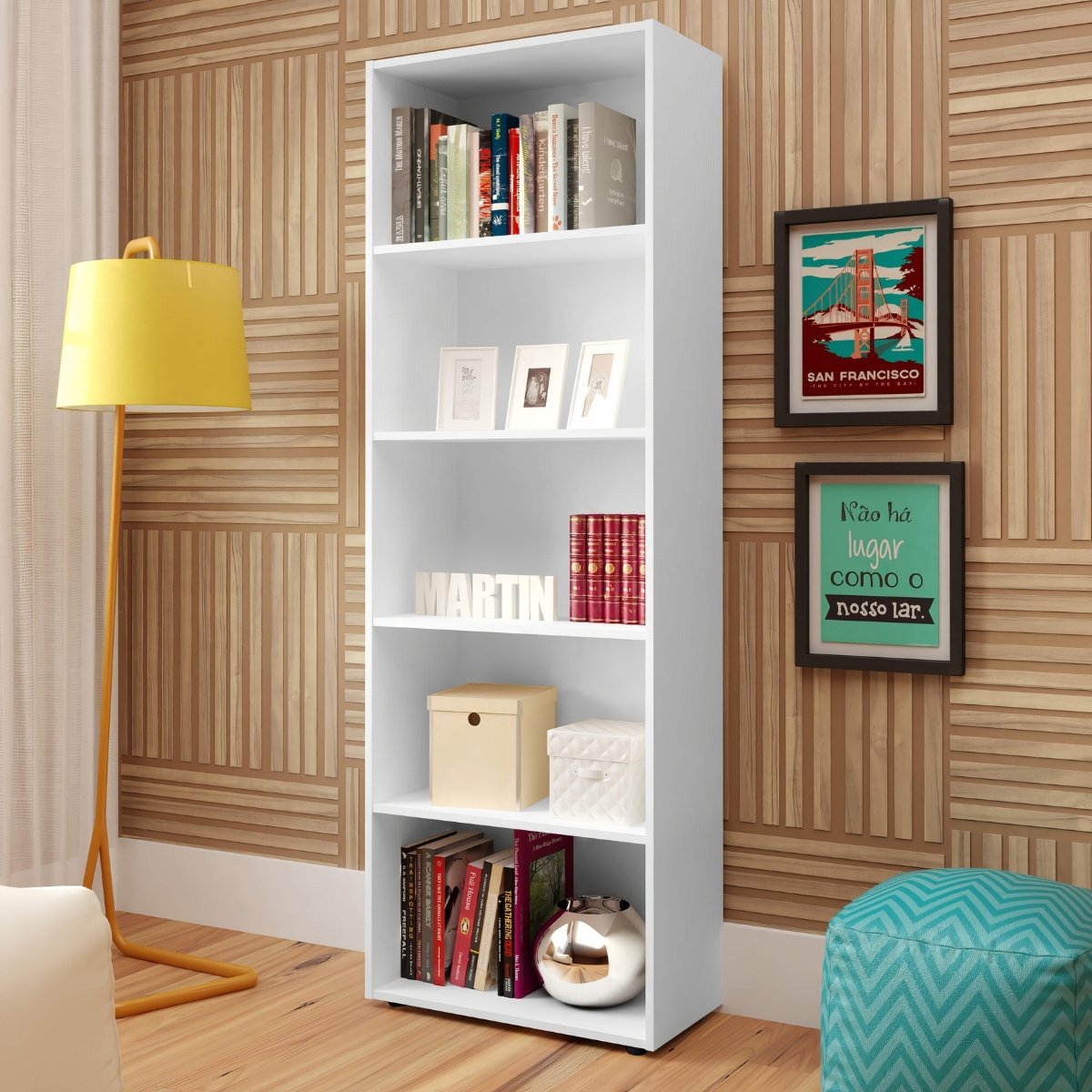 Estante Multy para livros e Decoração Branco