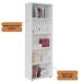 Estante Multy para livros e Decoração Branco