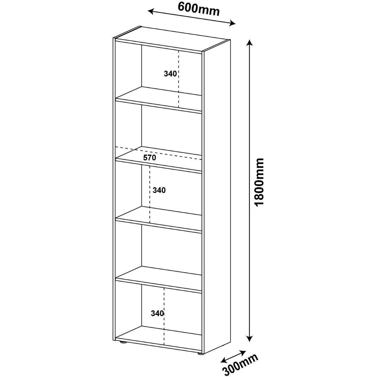 Estante Multy para livros e Decoração Cinamomo