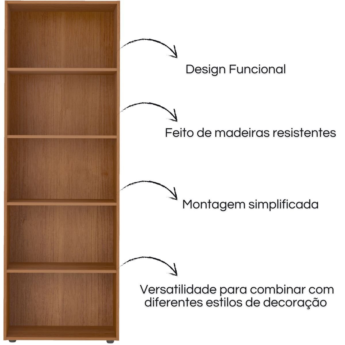 Estante Multy para livros e Decoração Cinamomo