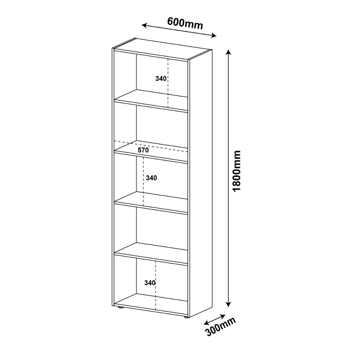 Estante Multy para livros e Decoração Menta