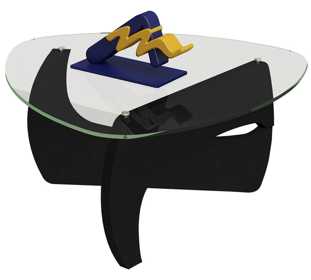 Mesa De Centro Para Sala Cult Preto Artely