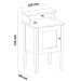 Mesa De Canto e Cabeceira Mesinha de Apoio Charlotte Carvalho - Off White