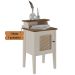 Mesa De Canto e Cabeceira Mesinha de Apoio Charlotte Pinho / Off White