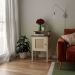 Mesa De Canto e Cabeceira Mesinha de Apoio Charlotte Pinho / Off White