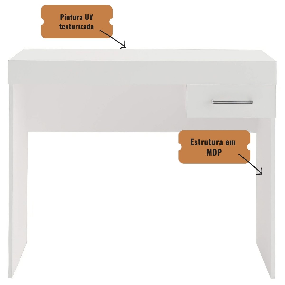 Mesa Escrivaninha Cooler Para Notebook Branco