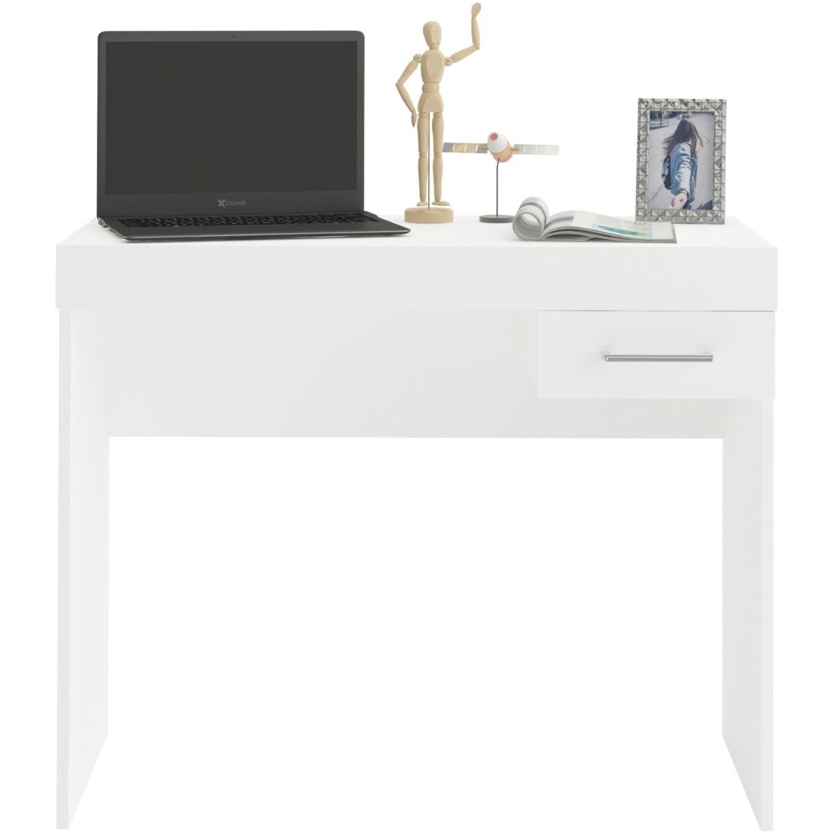 Mesa Escrivaninha Cooler Para Notebook Branco