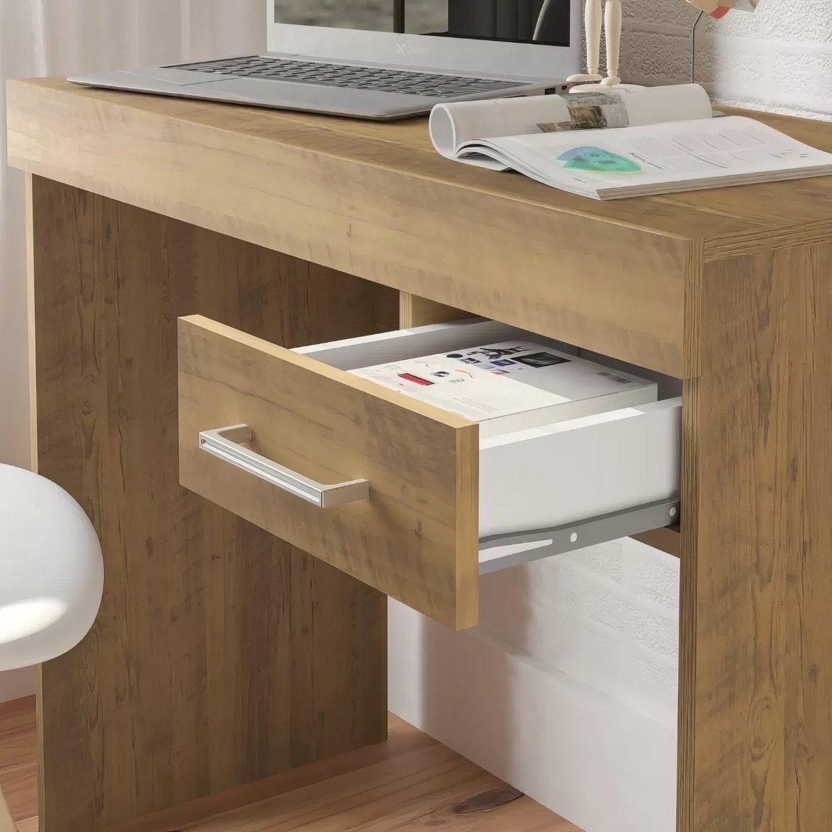 Mesa Escrivaninha Cooler Para Notebook Pinho