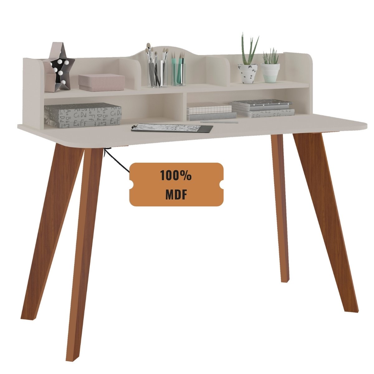 Mesa Escrivaninha com Nichos Sofia