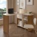 Mesa Escrivaninha com Tampo Rotativo Nomad Cinamomo/Off White