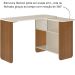 Mesa Escrivaninha com Tampo Rotativo Nomad Cinamomo/Off White