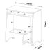Mesa Escrivaninha para Computador com Prateleira Retrátil Pixel Branco