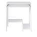 Mesa Escrivaninha para Computador com Prateleira Retrátil Pixel Branco