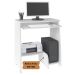 Mesa Escrivaninha para Computador com Prateleira Retrátil Pixel Branco