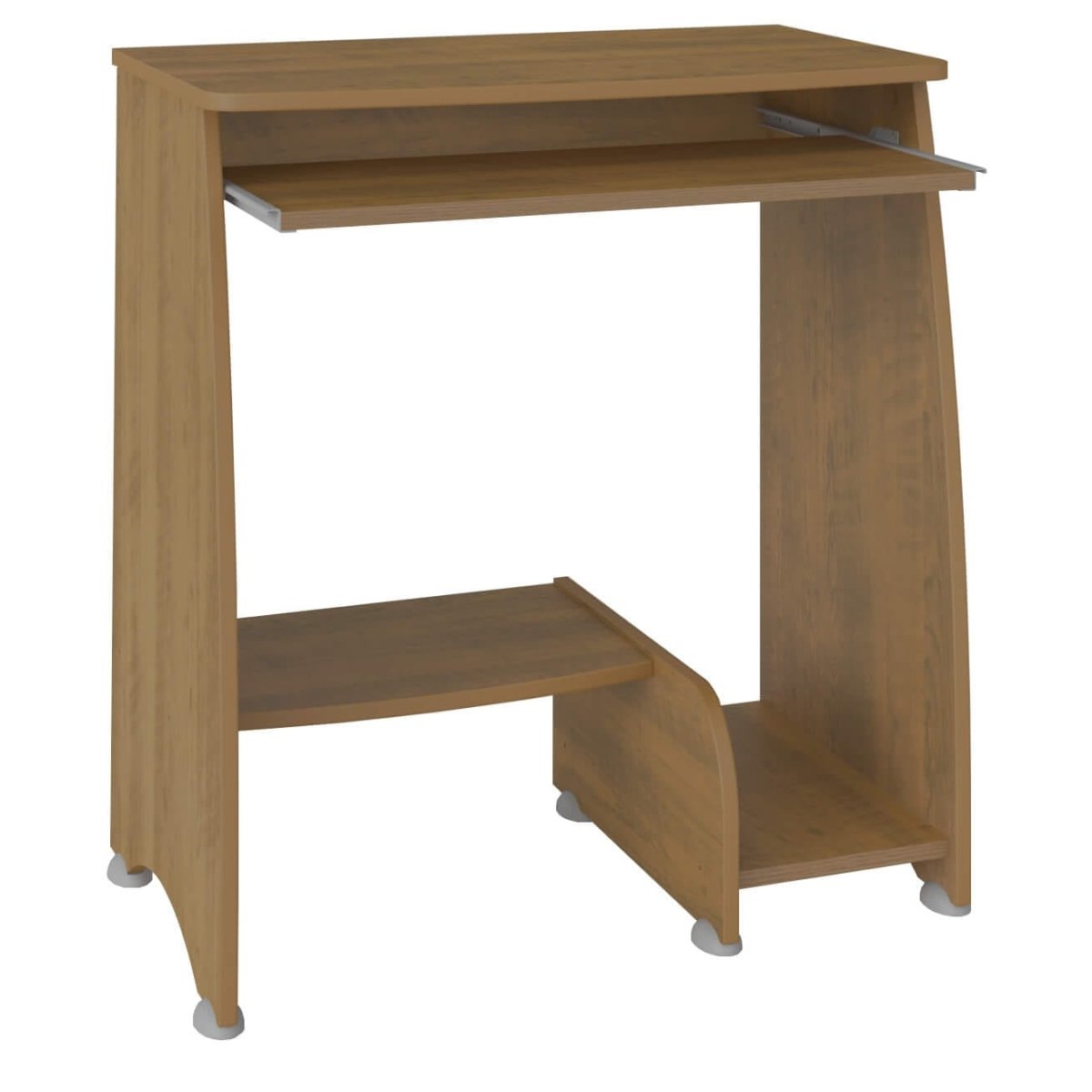 Mesa Escrivaninha para Computador com Prateleira Retrátil Pixel Pinho