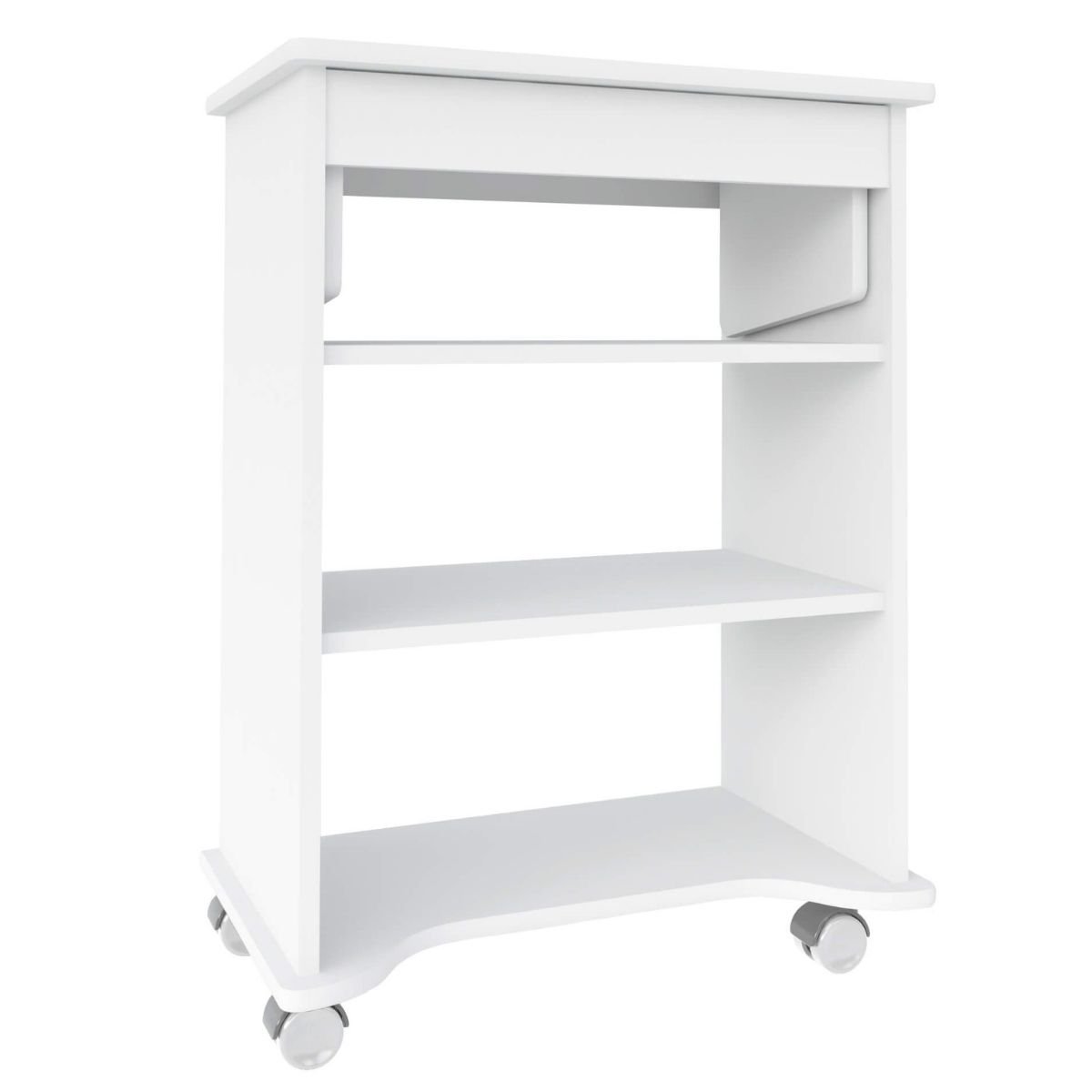 Mesa Escrivaninha para Notebook com Tampo Portátil - Branco