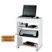 Mesa Escrivaninha para Notebook com Tampo Portátil - Branco