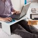 Mesa Escrivaninha para Notebook com Tampo Portátil - Branco