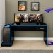 Mesa Gamer Player One Preta e Azul
