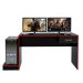 Mesa Gamer Player One Preta e Vermelha