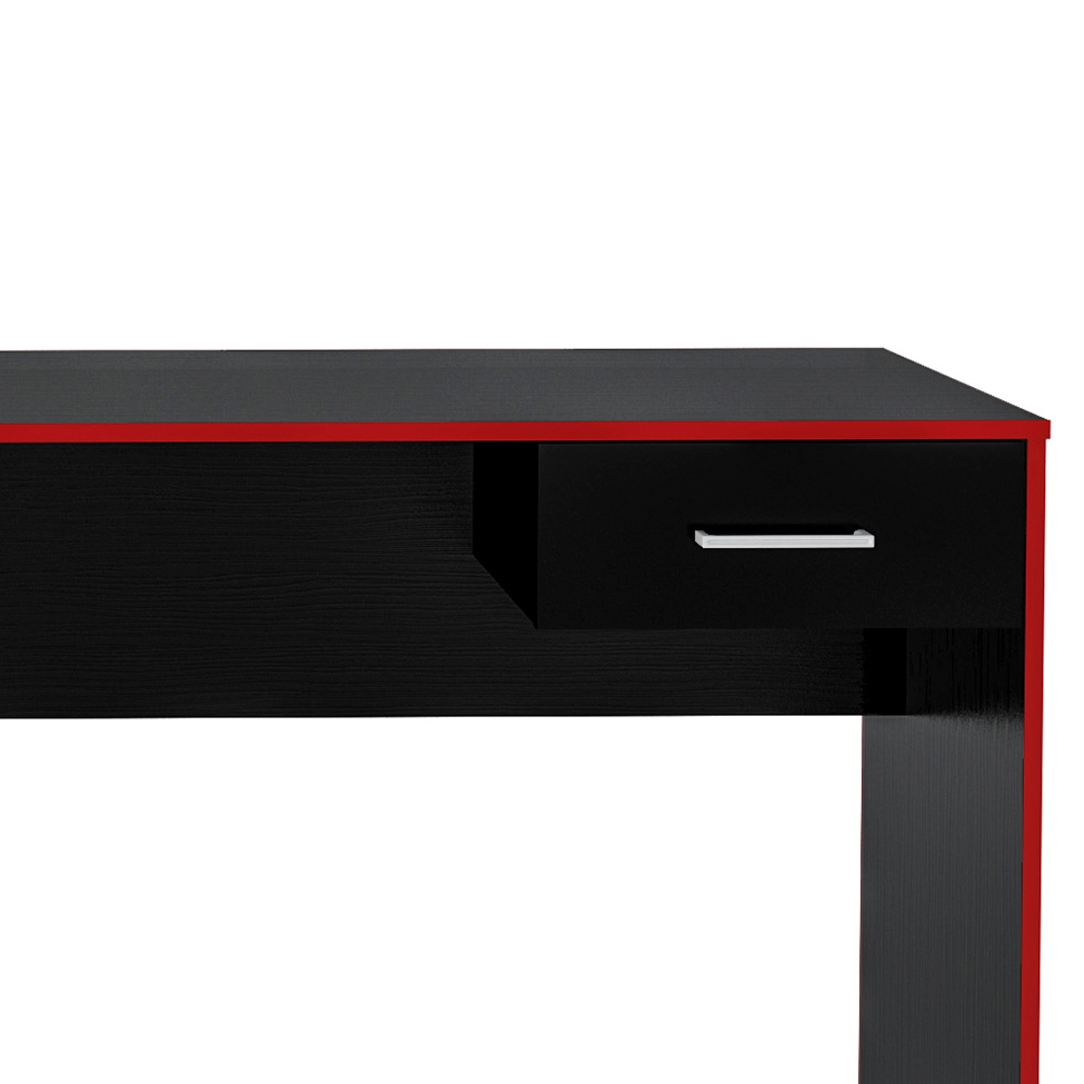 Mesa Gamer Player One Preta e Vermelha