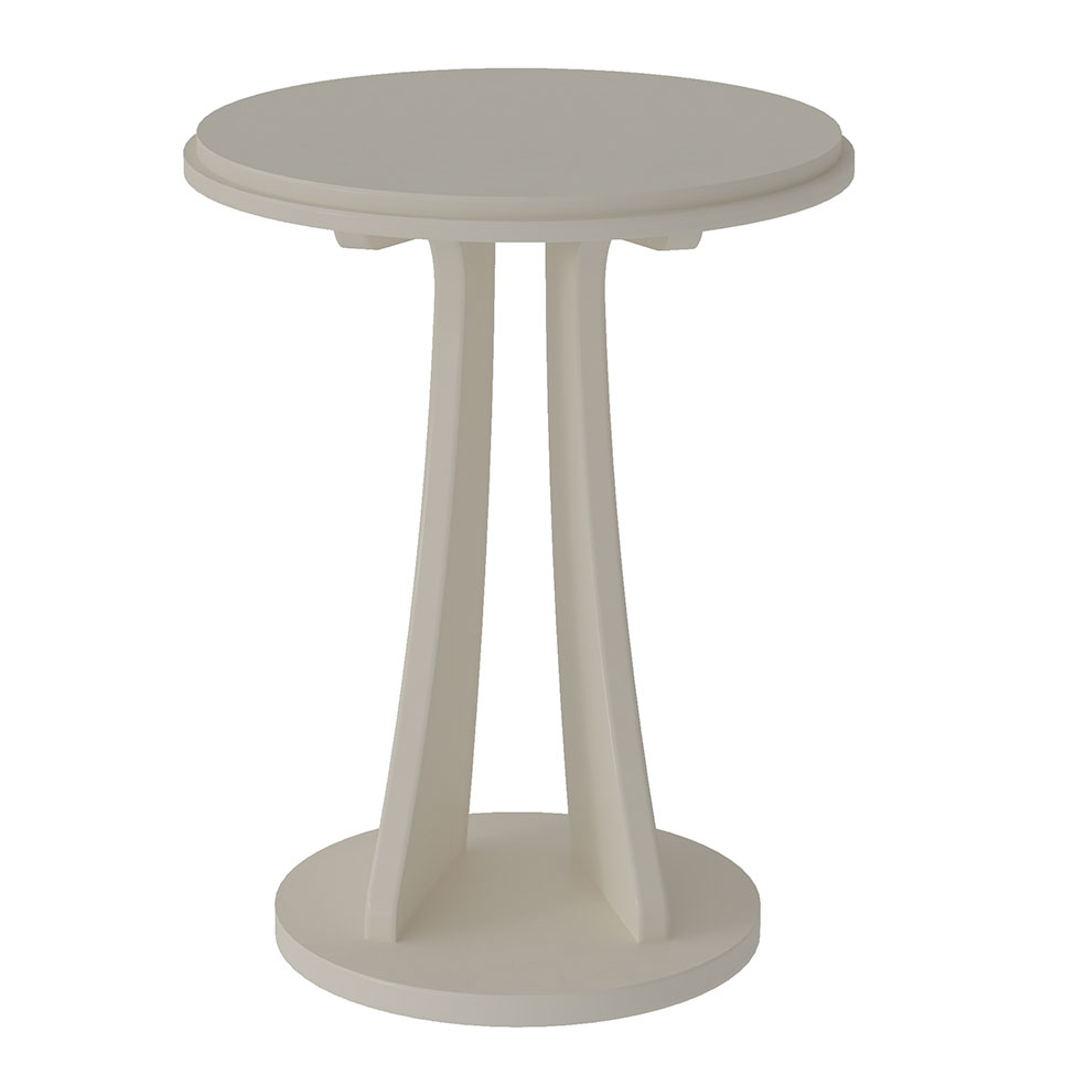 Mesa Lateral Redonda Tutti Off White