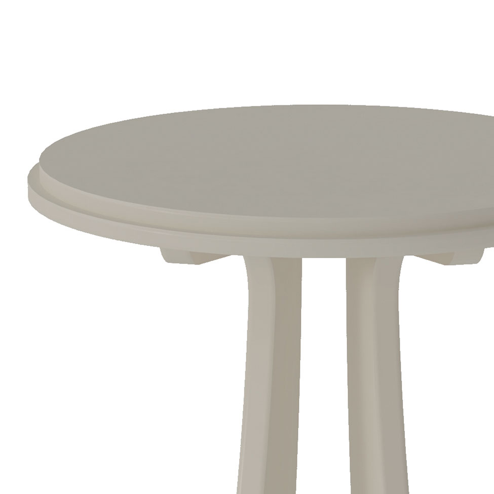 Mesa Lateral Redonda Tutti Off White