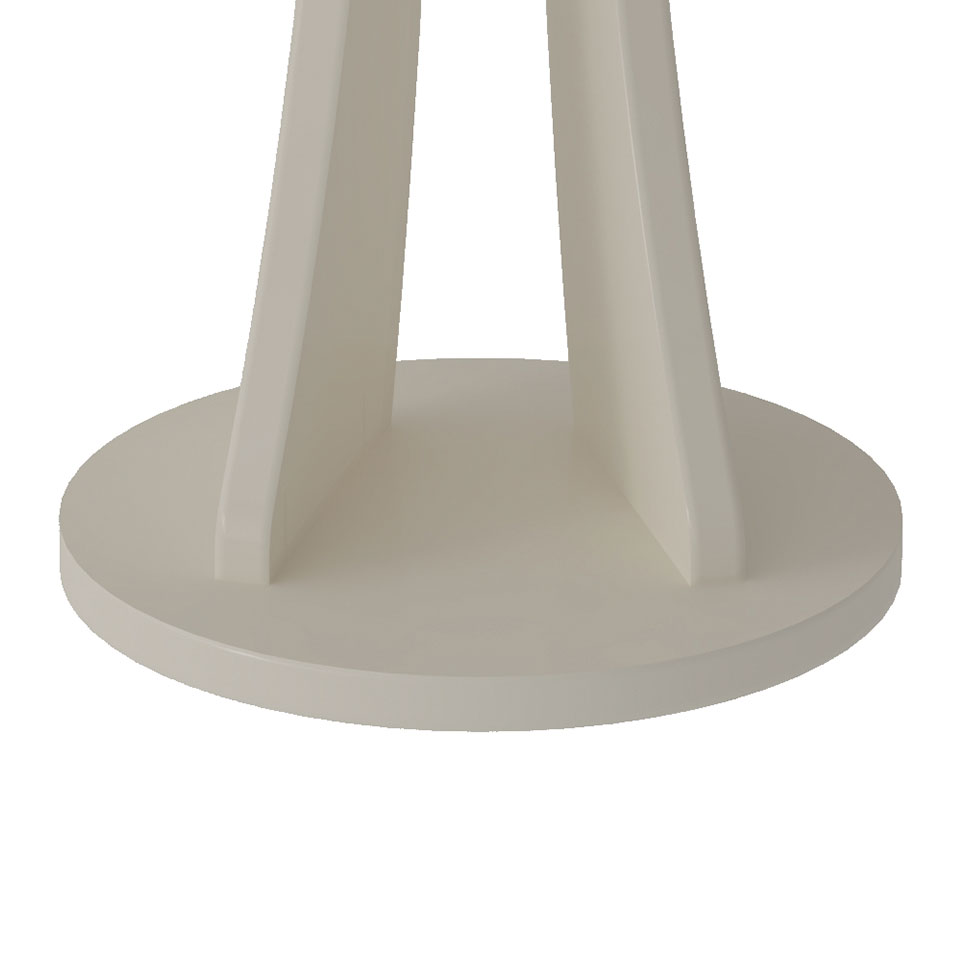 Mesa Lateral Redonda Tutti Off White