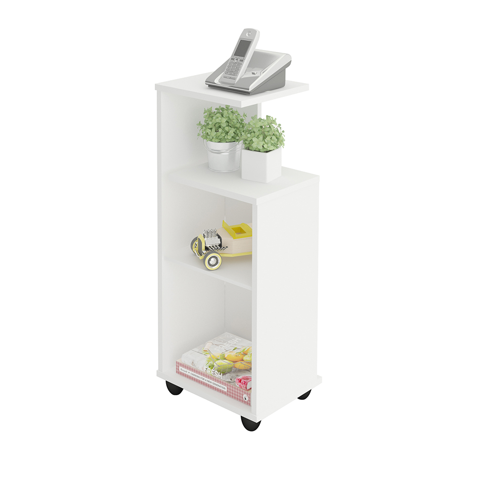 Mesa Lateral Retangular Bis Branca