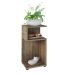 Mesa Lateral Retangular Toy Marrom