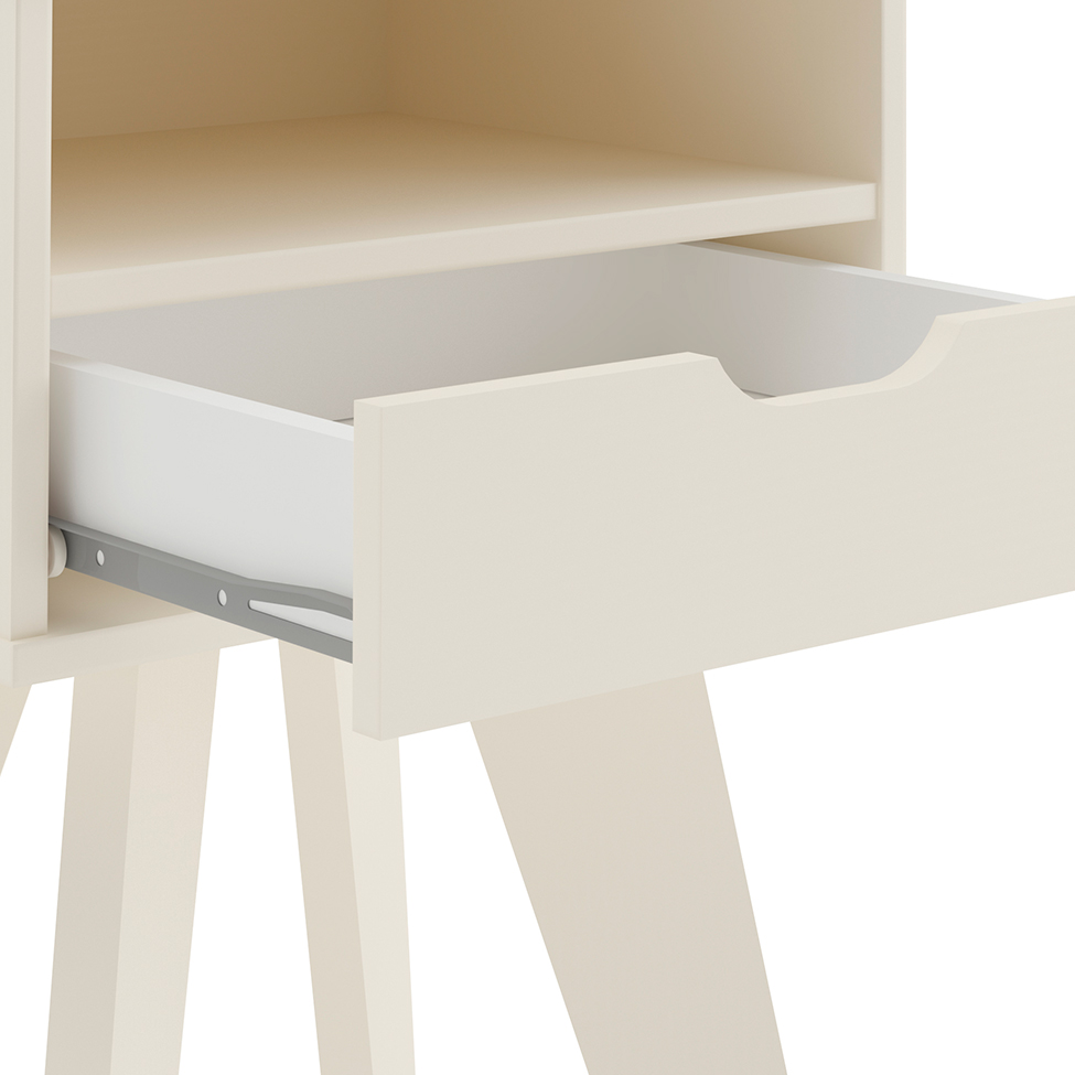 Mesa Lateral Retangular Vip Off White