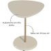 Mesa de Apoio Bel Alta Off White