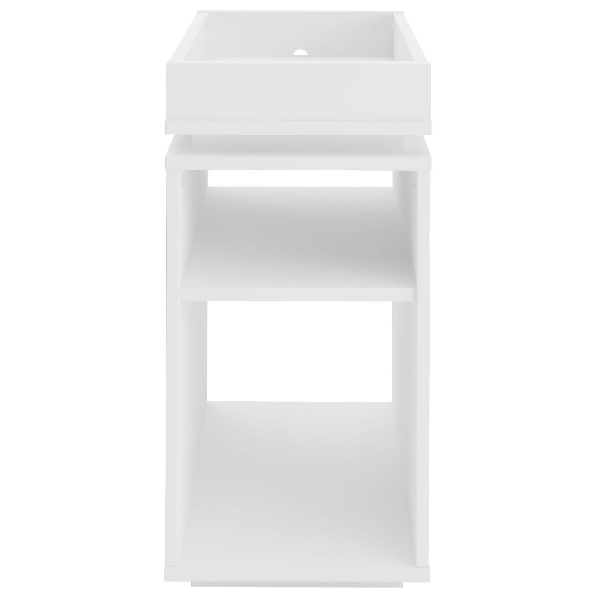 Mesa de Apoio Com Prateleira - Olívia Branco