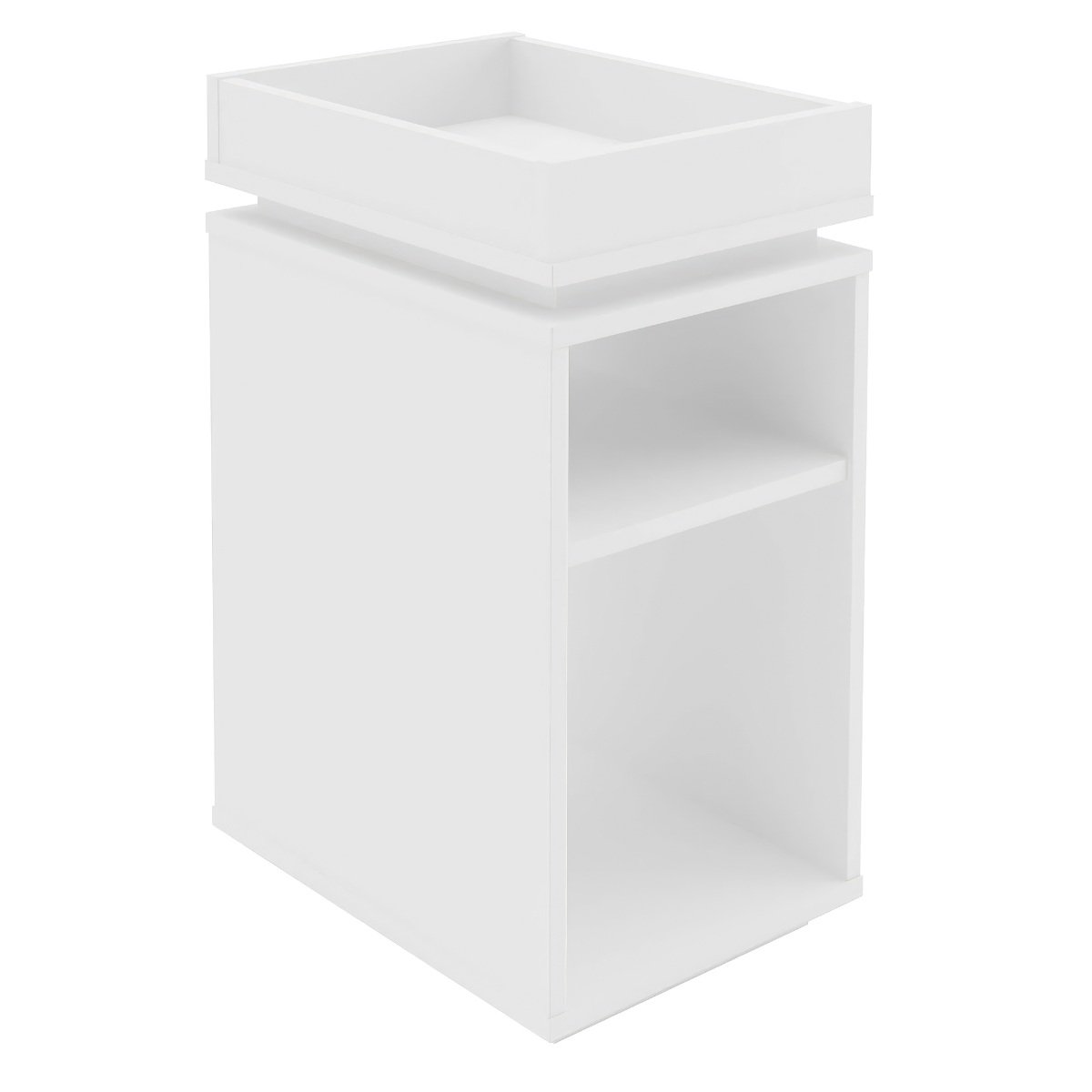 Mesa de Apoio Com Prateleira - Olívia Branco