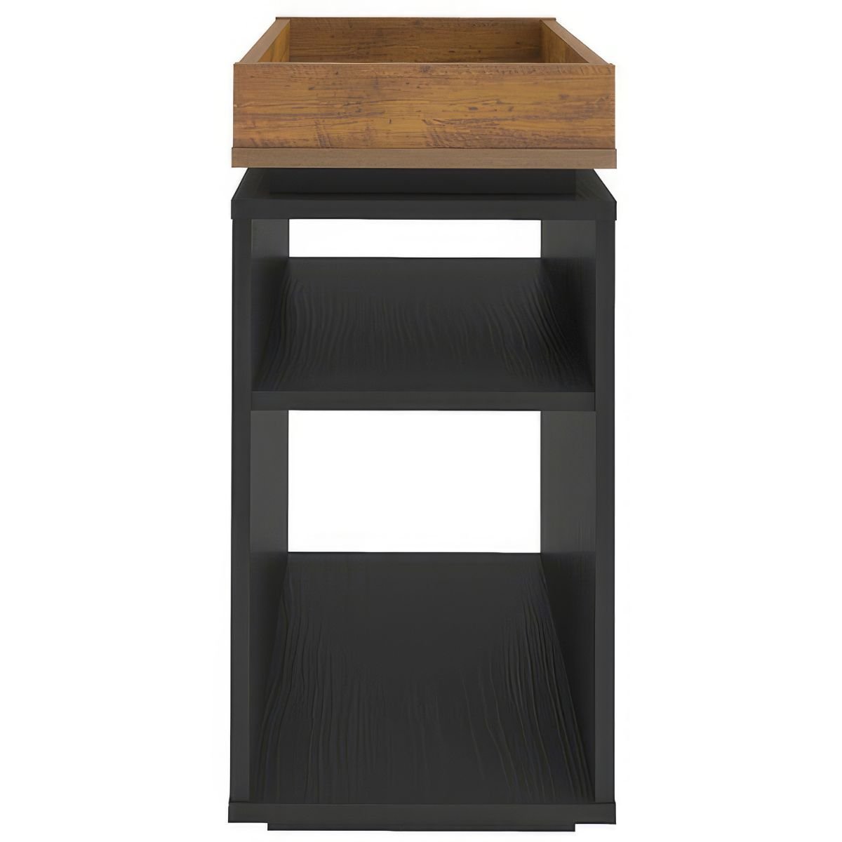 Mesa de Apoio Com Prateleira - Olívia Preto/Pinho