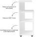Mesa de Apoio Lateral Multiuso Bis Branco