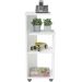 Mesa de Apoio Lateral Multiuso Bis Branco