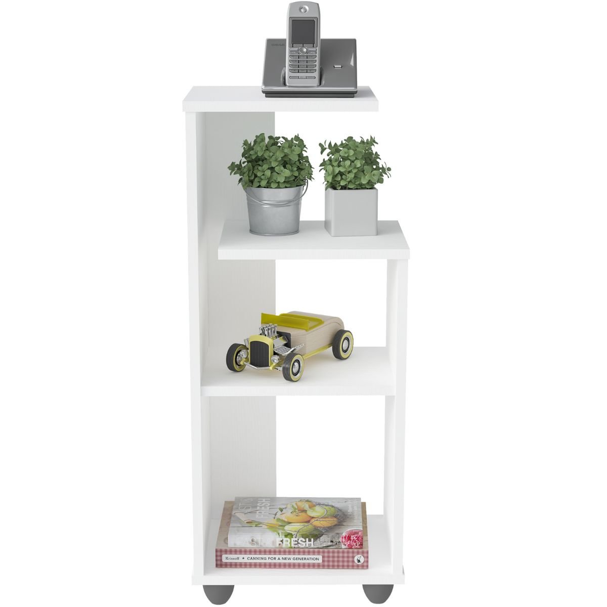 Mesa de Apoio Lateral Multiuso Bis Branco