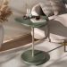 Mesa de Apoio Lateral Oval Bel - 100% MDF Menta