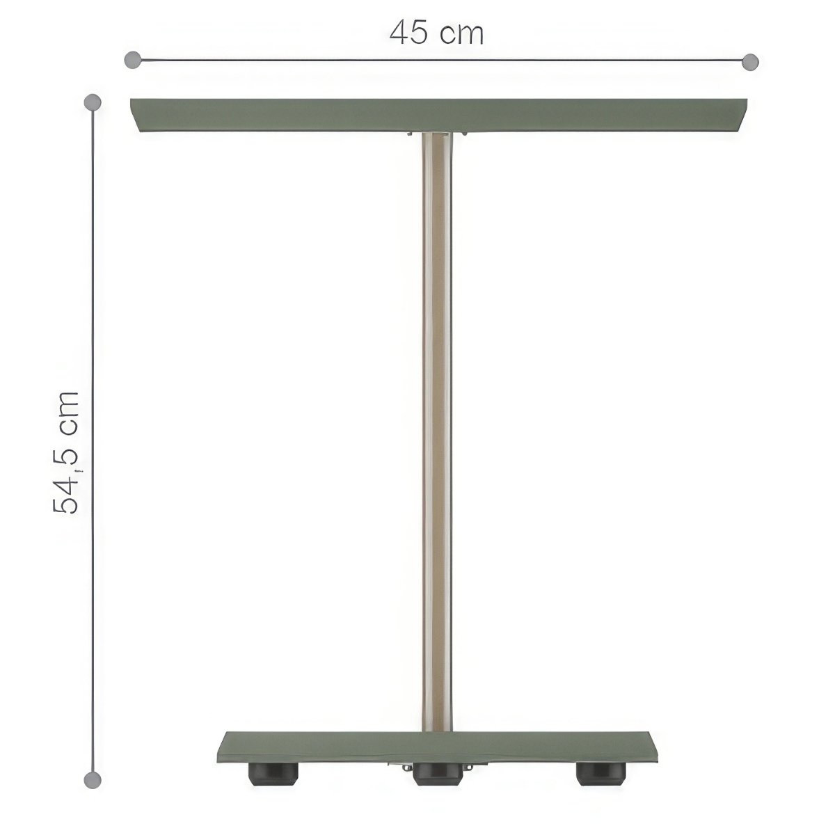 Mesa de Apoio Lateral Oval Bel - 100% MDF Menta
