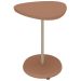 Mesa de Apoio Lateral Oval Bel - 100% MDF Terracota