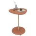 Mesa de Apoio Lateral Oval Bel - 100% MDF Terracota