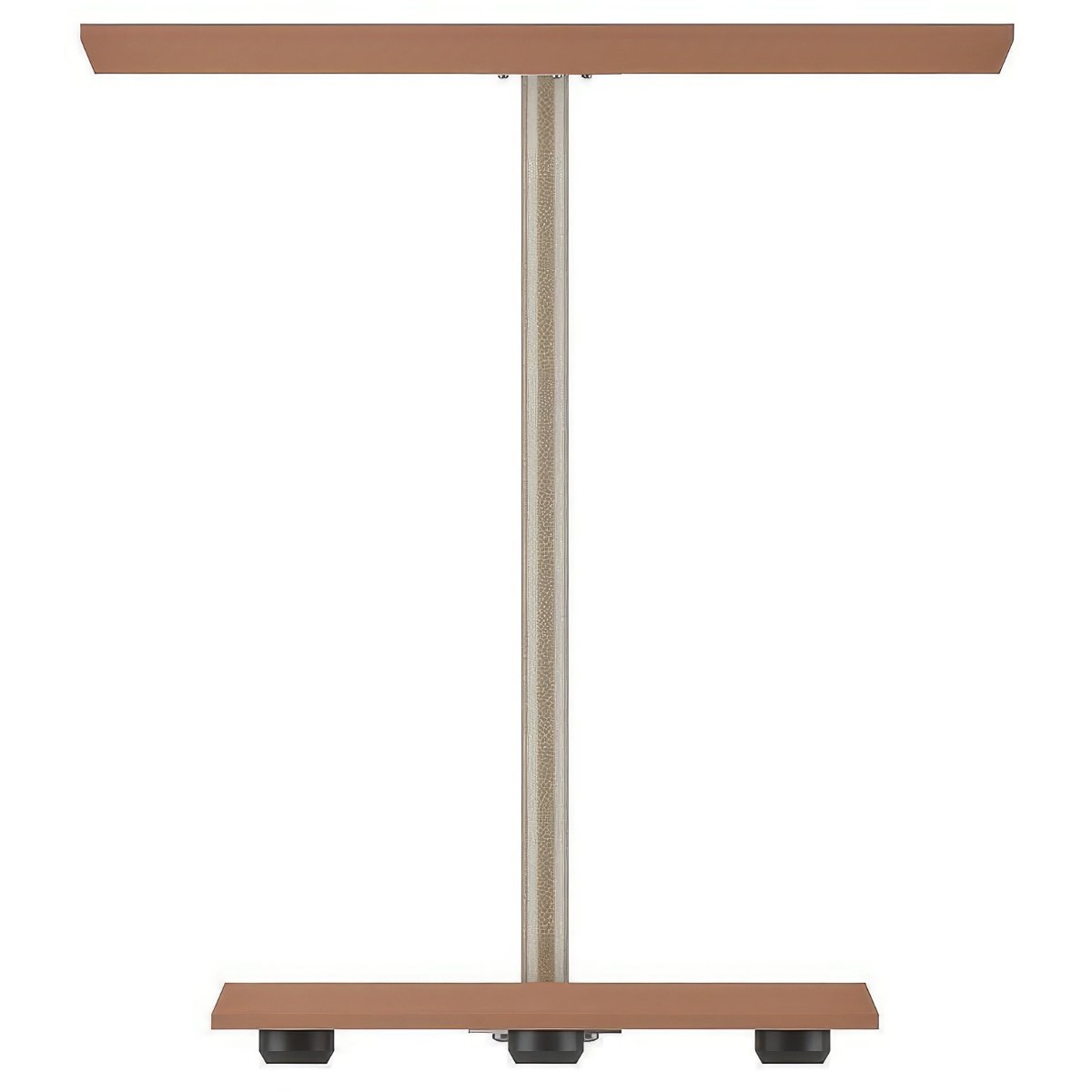 Mesa de Apoio Lateral Oval Bel - 100% MDF Terracota