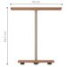 Mesa de Apoio Lateral Oval Bel - 100% MDF Terracota