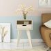 Mesa de Apoio Lateral Vip Com Gaveta e Nicho Off White