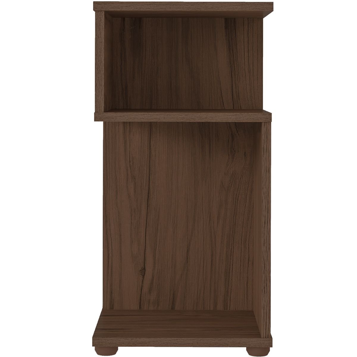 Mesa de Apoio Lateral com Nichos Toy Amêndoa