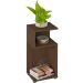 Mesa de Apoio Lateral com Nichos Toy Amêndoa